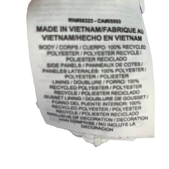 Nike Women’s White with Blue Trim Tempo Dry Core 3” Running Small Shorts NWT - Picture 6 of 6